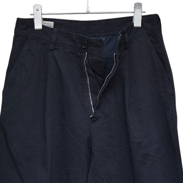 DRIES VAN NOTEN タックワイドテーパードパンツ 古着・中古-4枚目のアイテム画像