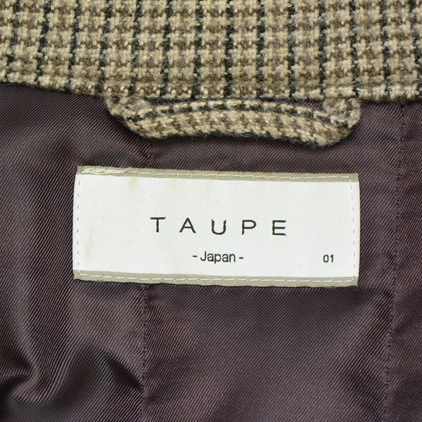 TAUPE 2022AW QUILT HOUNDSTOOTH ZIP BLOUSON 中綿ジップアップブルゾン 切替ジャケット TPM22302004 古着・中古-5枚目のアイテム画像
