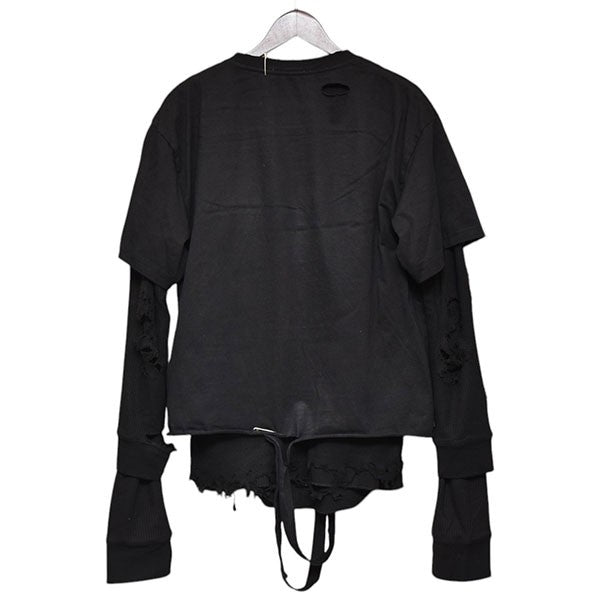 Esprit D’escalier 2025SS BLACK SCARRED LS TOP レイヤードロングスリーブTシャツ 古着・中古-2枚目のアイテム画像