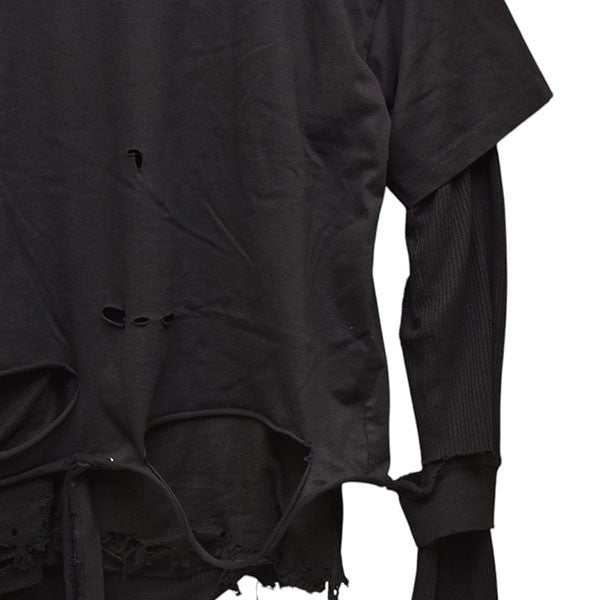 Esprit D’escalier 2025SS BLACK SCARRED LS TOP レイヤードロングスリーブTシャツ 古着・中古-5枚目のアイテム画像