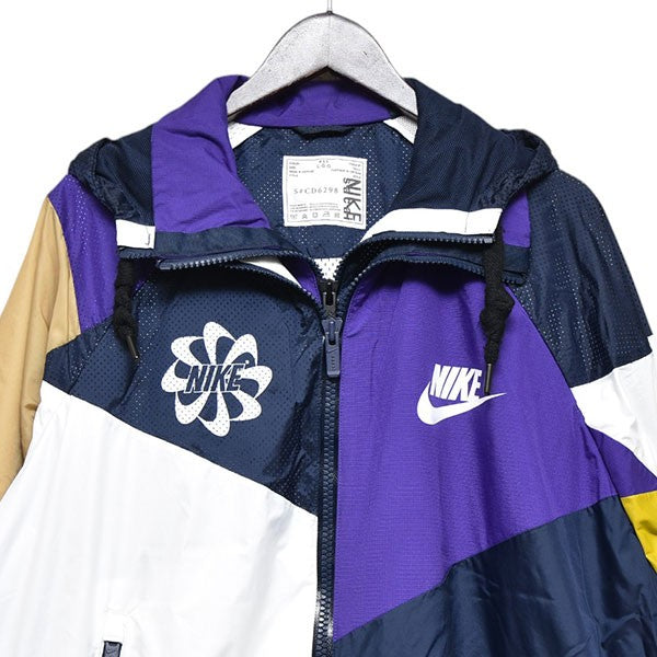 sacai×NIKE 2019AW Hooded Anorak レイヤードジップアップブルゾン ジャケット CD6298-451 古着・中古-3枚目のアイテム画像