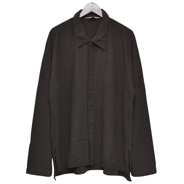 ANCELLM(アンセルム) 2024SS SILK SUEDE DRESS LS SHIRT シルクドレス  