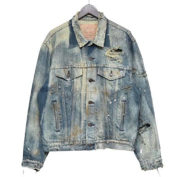 Resurrection Levi’s 3rd Type リメイク ダメージ加工デニムジャケット クラッシュGジャン ジージャン 古着・中古-1枚目のアイテム画像