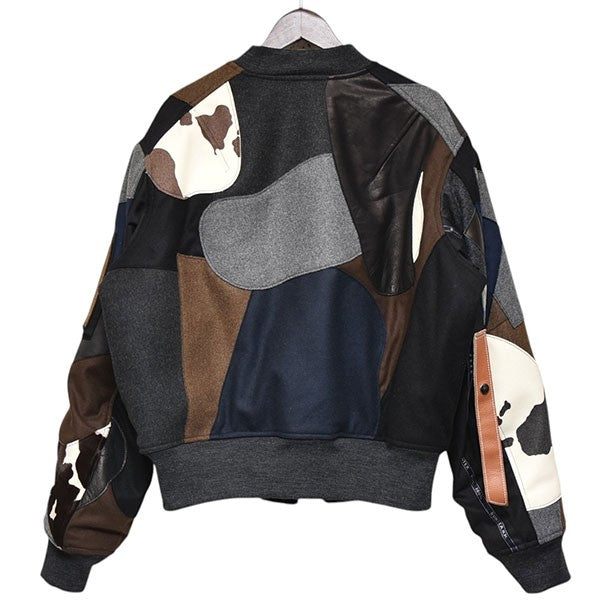 SUNSEA 2022AW armour reversible blouson リバーシブルパッチワークブルゾン ジャケット 22A26 古着・中古-2枚目のアイテム画像