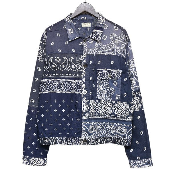 KAPITAL 2019SS Bandana Patchwork 1st Jacket バンダナパッチワークシャツジャケット K1904LJ077 古着・中古-1枚目のアイテム画像
