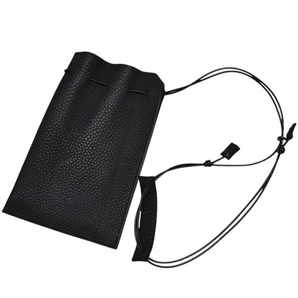 バッグ Herrie Kinchaku Pouch M todayful itti HERRIE KINCHAKU POUCH - PM / NUBUCK SHIRO｜白鞣しヌバック