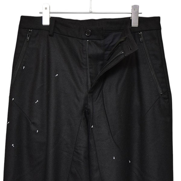 UNDERCOVER 2024AW クロスプリントウールトラウザー ウールスラックスパンツ UC2D4508 古着・中古-4枚目のアイテム画像