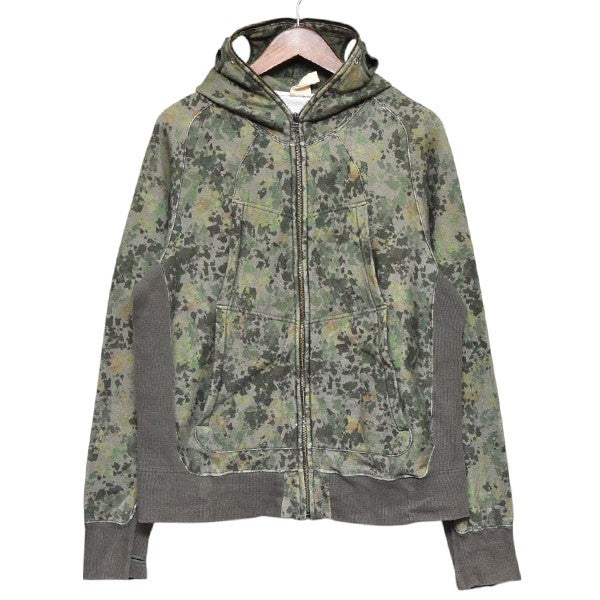 JIAN YE 2022AW FUTUREARCHIVE BEAMS 別注 SOLIDER CAMO HOODIE カモフラジップパーカー 古着・中古-1枚目のアイテム画像