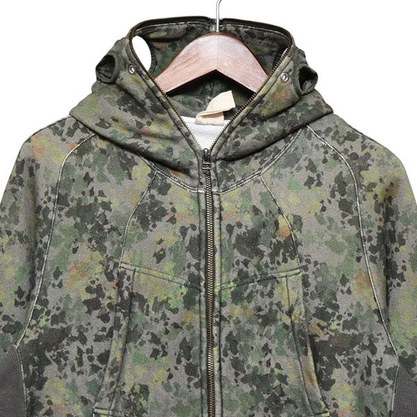 JIAN YE 2022AW FUTUREARCHIVE BEAMS 別注 SOLIDER CAMO HOODIE カモフラジップパーカー 古着・中古-3枚目のアイテム画像