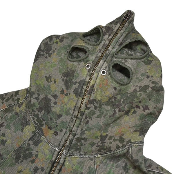 JIAN YE 2022AW FUTUREARCHIVE BEAMS 別注 SOLIDER CAMO HOODIE カモフラジップパーカー 古着・中古-4枚目のアイテム画像