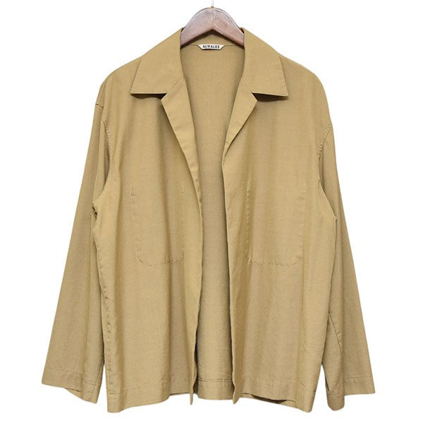 WOOL SILK TROPICAL SHIRTS JACKET ボタンレスシャツジャケット A9SB01WT