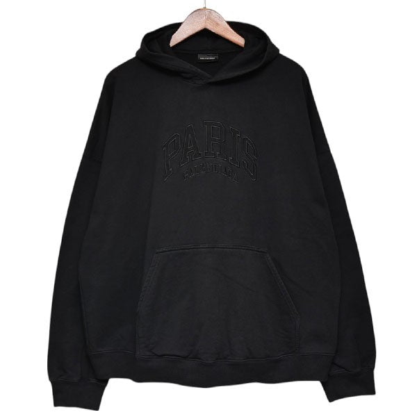 BALENCIAGA 2022SS Cities Paris Hoodie TLVL8 パリ刺繍プルオーバーパーカー スウェット 74980 古着・中古-1枚目のアイテム画像