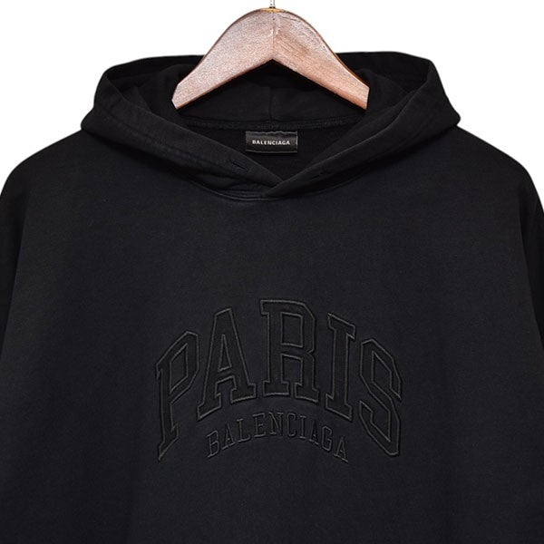 BALENCIAGA 2022SS Cities Paris Hoodie TLVL8 パリ刺繍プルオーバーパーカー スウェット 74980 古着・中古-3枚目のアイテム画像