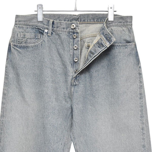 2025SS Cotton Silk SELVAGE DENIM PANTS (VINTAGE FINISH) コットンシルクデニムパンツ ents-DPT01