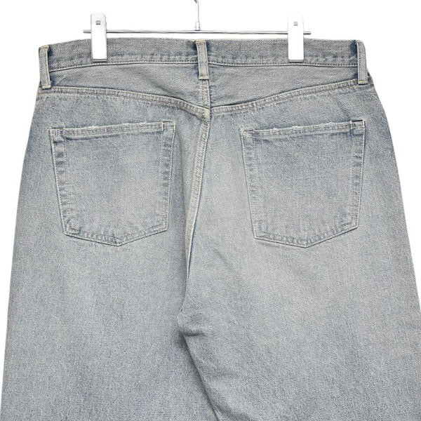 2025SS Cotton Silk SELVAGE DENIM PANTS (VINTAGE FINISH) コットンシルクデニムパンツ ents-DPT01