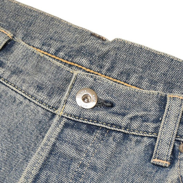 2025SS Cotton Silk SELVAGE DENIM PANTS (VINTAGE FINISH) コットンシルクデニムパンツ ents-DPT01