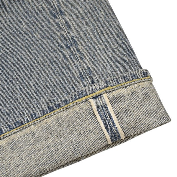 2025SS Cotton Silk SELVAGE DENIM PANTS (VINTAGE FINISH) コットンシルクデニムパンツ ents-DPT01