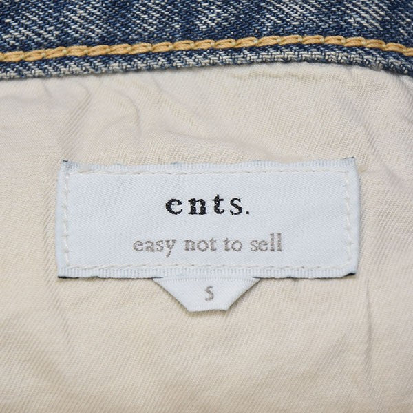2025SS Cotton Silk SELVAGE DENIM PANTS (VINTAGE FINISH) コットンシルクデニムパンツ ents-DPT01