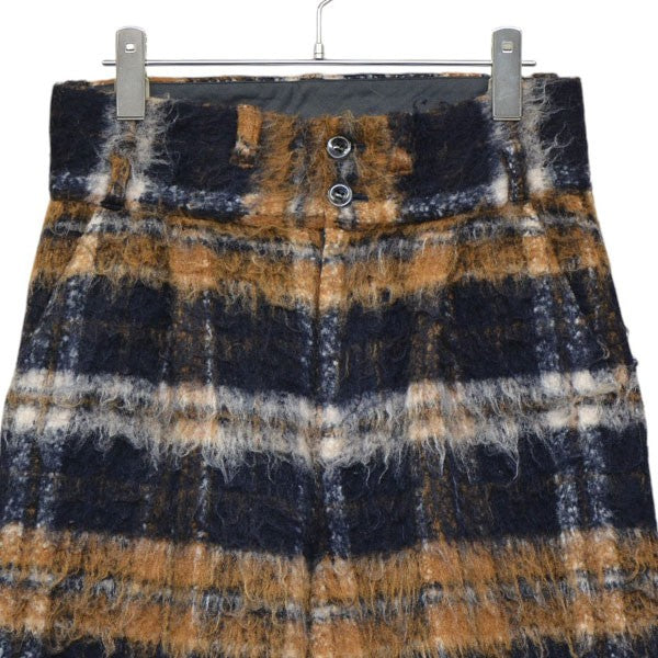 2023AW SHAGGY CHECK WIDE PANTS シャギーチェックワイドパンツ