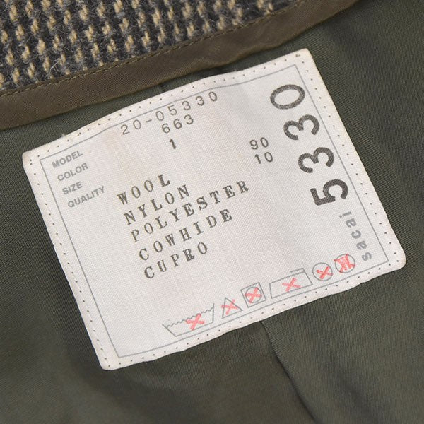 sacai 2020AW ドッキングジャケット 20-05330 古着・中古-8枚目のアイテム画像