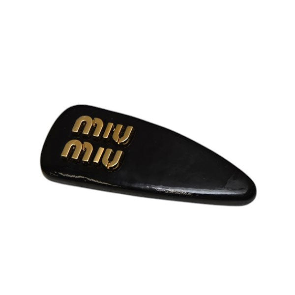 MIU MIU パテントレザー ヘアクリップ 5IF092 069 F0002 古着・中古-1枚目のアイテム画像