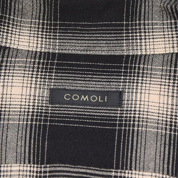 COMOLI 2023SS レーヨンチェック オープンカラーシャツ X01-02008 古着・中古-6枚目のアイテム画像
