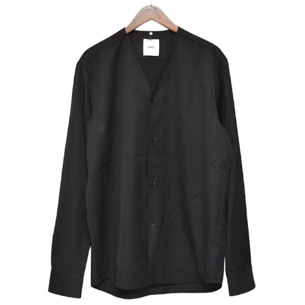 OAMC 2020AW SPIRIT SHIRT WOOL DRILL ノーカラーウールシャツ OAMR061625 OR205100 古着・中古-1枚目のアイテム画像