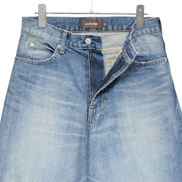 MASU 2025AW MB BAGGY JEANS USED USED加工バギージーンズ ワイドデニムパンツ B25F9PL002 古着・中古-4枚目のアイテム画像