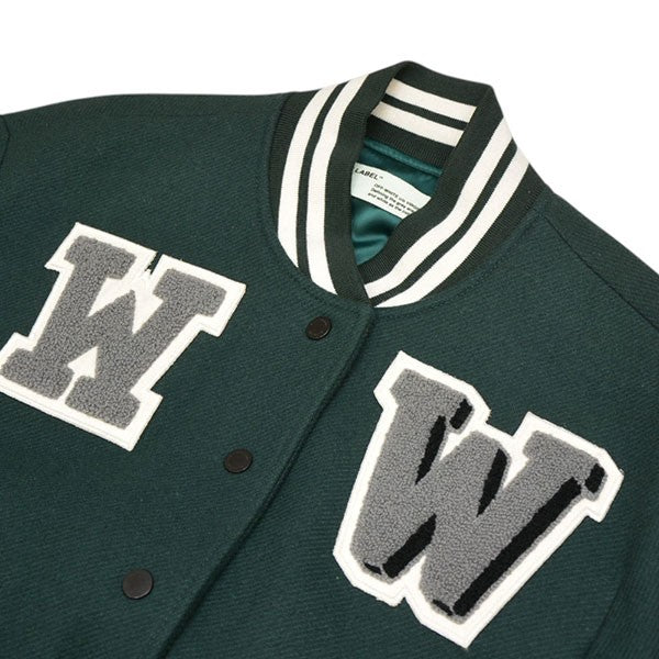 OFFWHITE Virsity Stadium Jacket ウールスタジャン ジャケット ブルゾン OWEA034E17645034 古着・中古-3枚目のアイテム画像