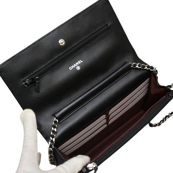 CHANEL タイムレスクラシック マトラッセ チェーンウォレット チェーンショルダーバッグ 長財布 AP0250 古着・中古-4枚目のアイテム画像