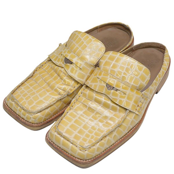 ARCHES  EMBOSSED MULE クロコ型押しローファー ブーツ ミュール FMROWACH1005A8