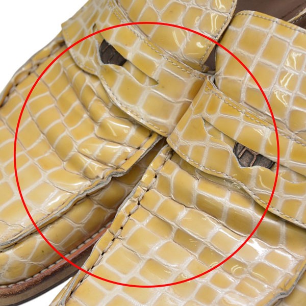 ARCHES  EMBOSSED MULE クロコ型押しローファー ブーツ ミュール FMROWACH1005A8