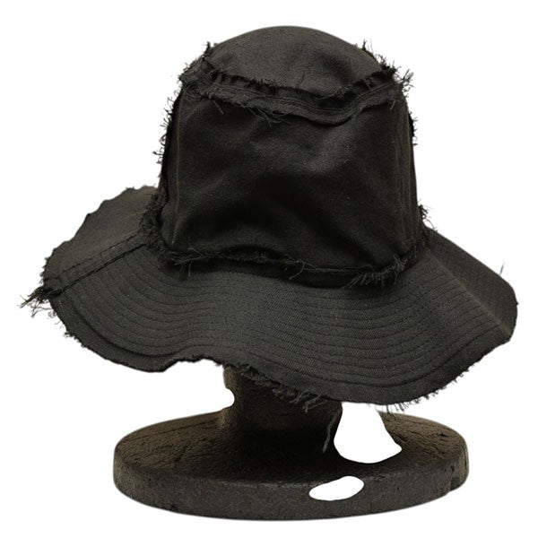 s’yte YOHJI YAMAMOTO Li C Washer Twill Cut Off Long Brim Hat カットオフハット UQ-H33-300 古着・中古-3枚目のアイテム画像
