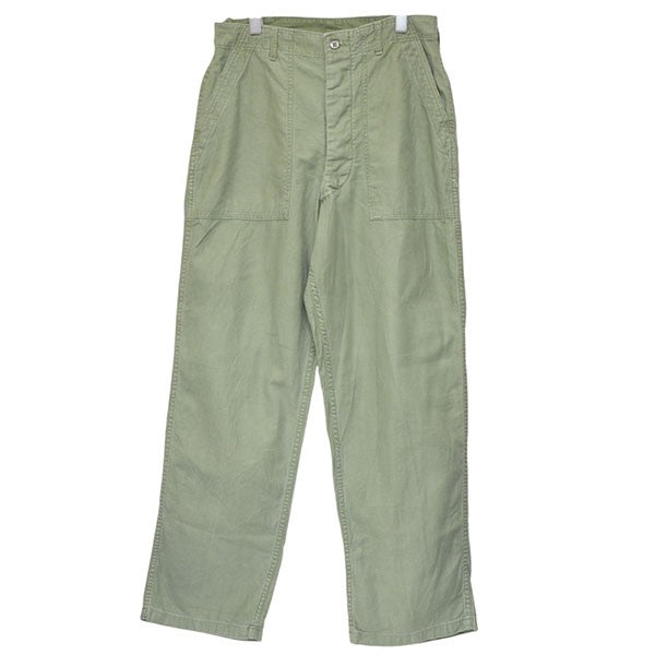 60s 実物　US.ARMY　OG107 ベイカーパンツ　古着　ビンテージ 60's デッドストック【米軍実物】【ビンテージ】【平ボタン