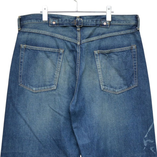 2025SS ACDC Denim Pants USED加工プリントワイドデニムパンツ WO-P920
