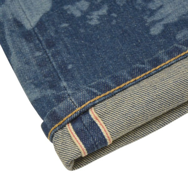 2025SS ACDC Denim Pants USED加工プリントワイドデニムパンツ WO-P920