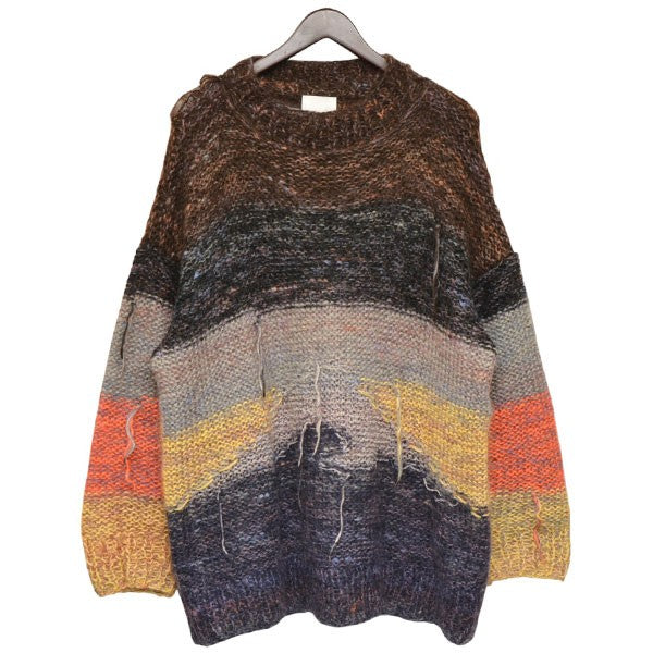 2022AW Mt Fuji on 1st January 2022 富士山モチーフハイネックモヘヤニット セーター KGAW22-K05