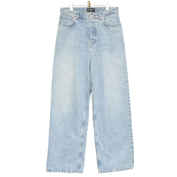 BALENCIAGA Baggy Pants USED加工バギーデニムパンツ 745213 TRW55 古着・中古-1枚目のアイテム画像