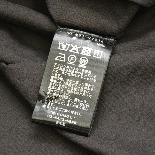 COMOLI 2025SS シルク製品染シャツ B01-02014 古着・中古-7枚目のアイテム画像