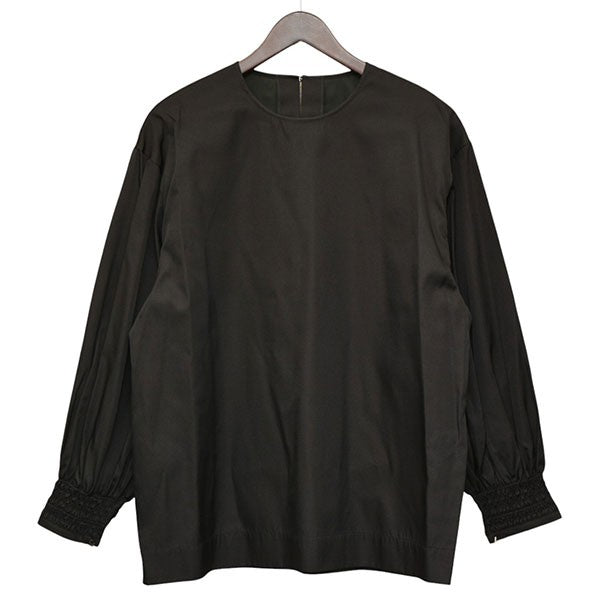 2023AW Smocking sleeve blouse Double warp silk プルオーバーシルクシャツ 0233-L6248-2076