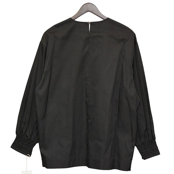 2023AW Smocking sleeve blouse Double warp silk プルオーバーシルクシャツ 0233-L6248-2076