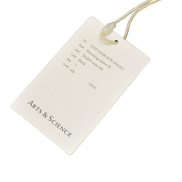 ARTS&SCIENCE 2023AW Smocking sleeve blouse Double warp silk プルオーバーシルクシャツ 0233-L6248-2076 古着・中古-6枚目のアイテム画像