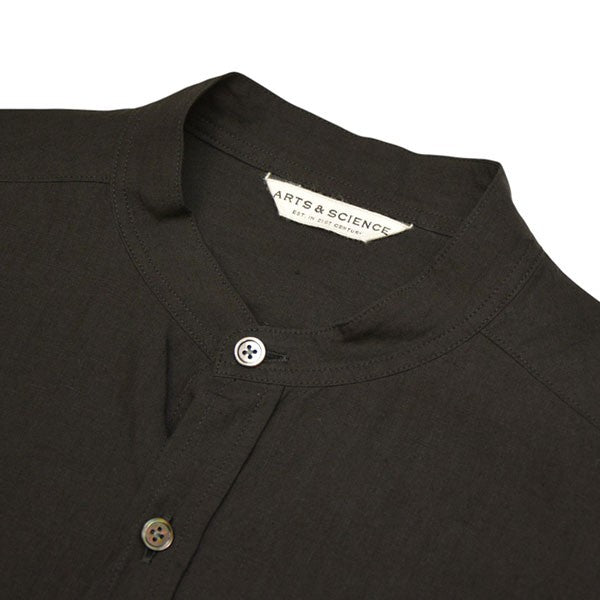 ARTS&SCIENCE 2024SS No collar standard shirt ノーカラーリネンシャツ 0241-U601D-1030 古着・中古-3枚目のアイテム画像