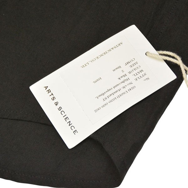 ARTS&SCIENCE 2024SS No collar standard shirt ノーカラーリネンシャツ 0241-U601D-1030 古着・中古-5枚目のアイテム画像
