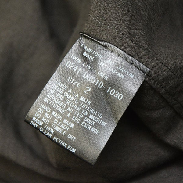 ARTS&SCIENCE 2024SS No collar standard shirt ノーカラーリネンシャツ 0241-U601D-1030 古着・中古-7枚目のアイテム画像