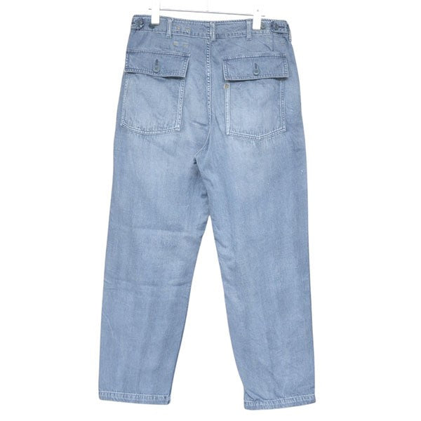 モンプデニムの908ベイカーパンツ(淡) ワイドデニムパンツ ジーンズ 50360022