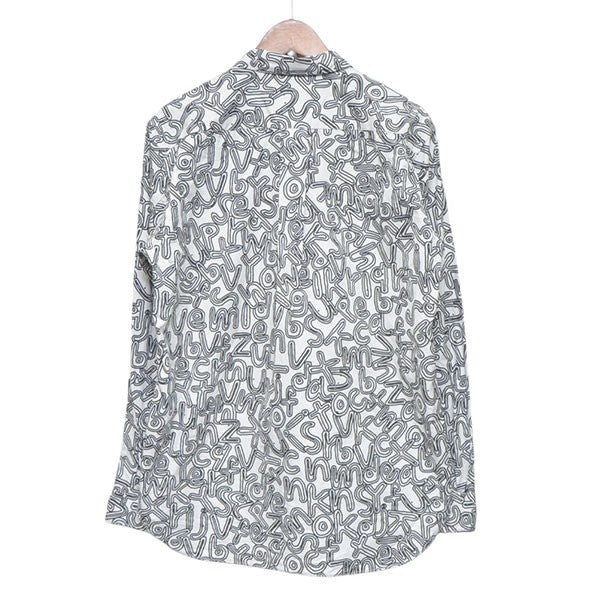 2024AW 総柄レギュラーカラーシャツ ブラウス DN-B050