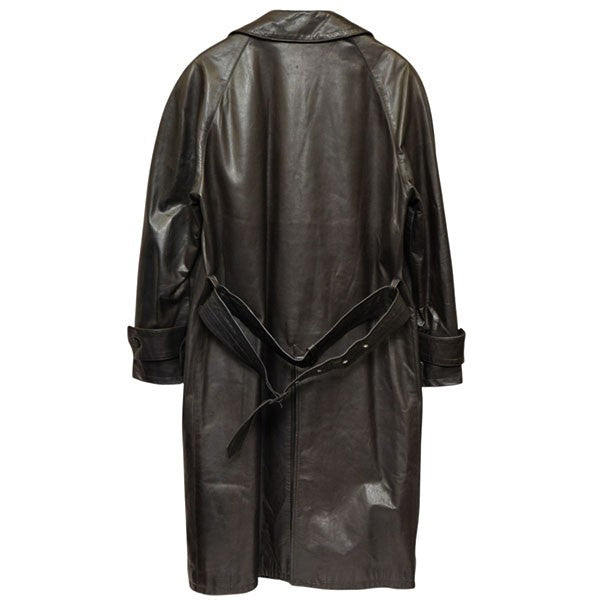 ライカ期 レザーロングトレンチコート レザーコート 3651-4902