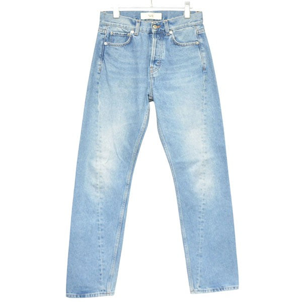 TWISTED CUT JEANS CLASSIC WASH ツイストカットデニムパンツ