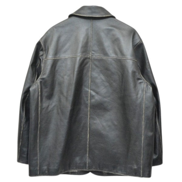 2025AW LEATHER CAR COAT USED加工レザージャケット UE-25200